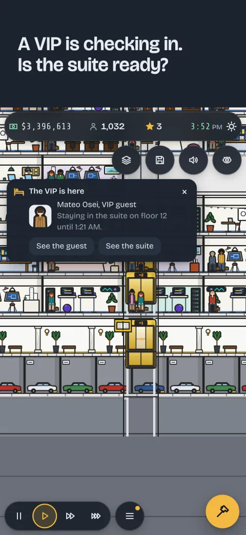On iPhone: a VIP visit.